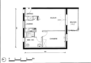 appartement à la location -   91290  LA NORVILLE, surface 41,06 m2 location appartement - APR660113